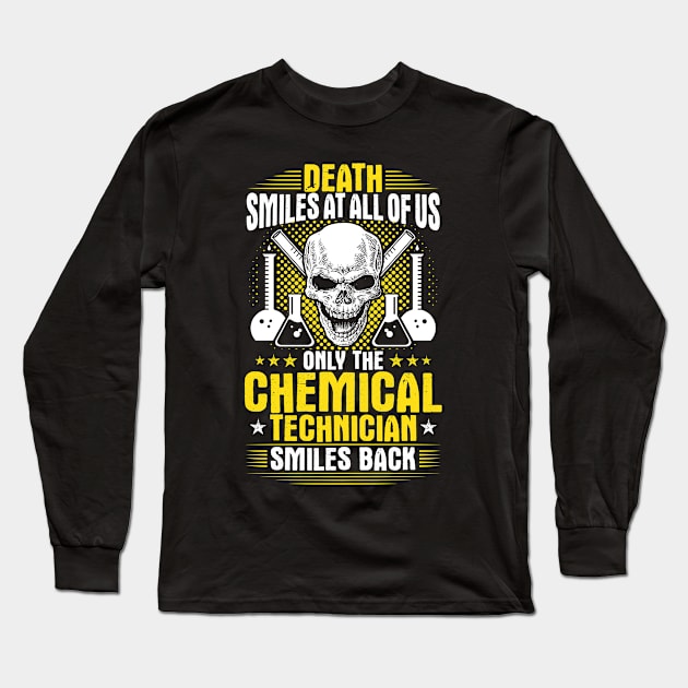 Chemical Technician Chemist Gift Present Worker Long Sleeve T-Shirt by Krautshirts